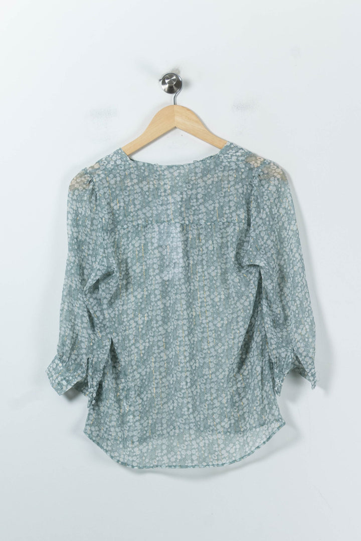 Blouse Verte - Taille S/36 de la marque Maison 123 | PARAD91665 - Vendu par Paradigme - Image 4