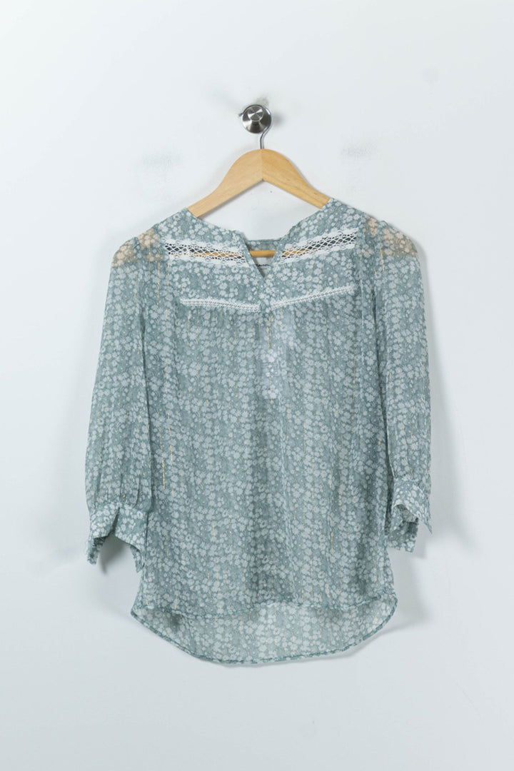 Blouse Verte - Taille S/36 de la marque Maison 123 | PARAD91665 - Vendu par Paradigme - Image 2