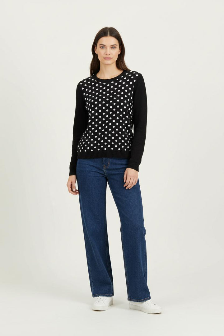 Pull Noir et Blanc - Taille S/36 de la marque Kookai | PARAD91672 - Vendu par Paradigme - Image 1