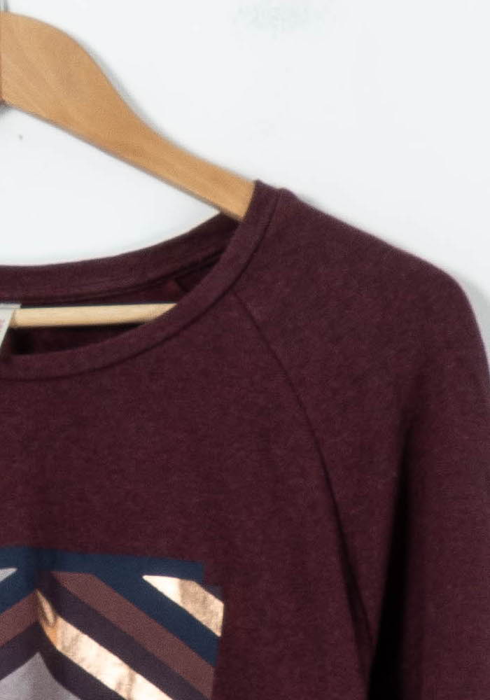 Sweat-shirt Bordeaux - Taille M/38 de la marque I.Code | PARAD91673 - Vendu par Paradigme - Image 3