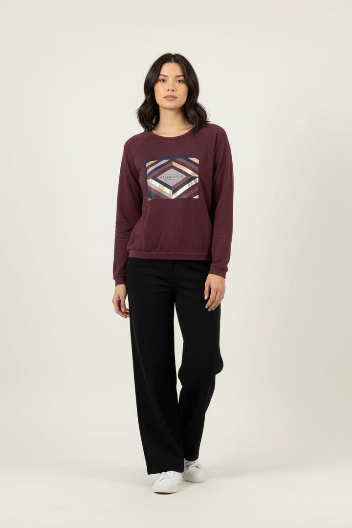 Sweat-shirt Bordeaux - Taille M/38 de la marque I.Code | PARAD91673 - Vendu par Paradigme - Image 1