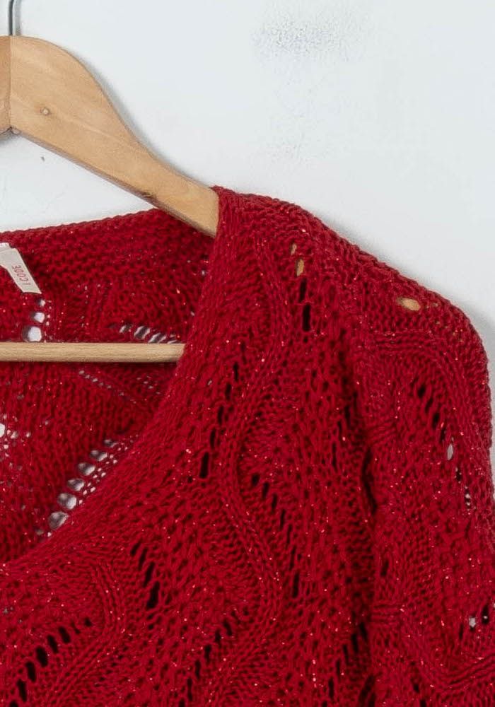 Pull Rouge - Taille M/38 de la marque I.Code | PARAD91677 - Vendu par Paradigme - Image 3