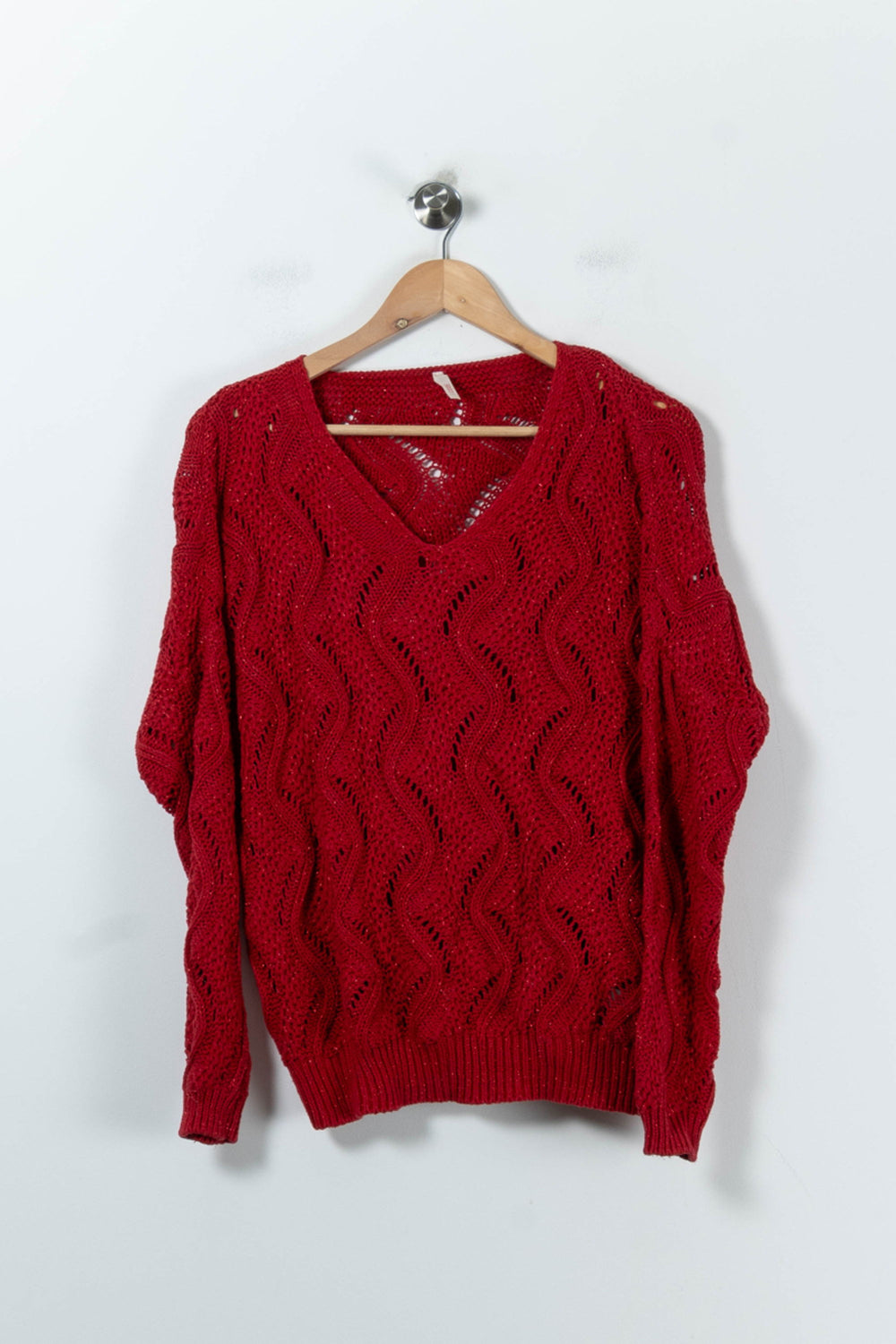 Pull Rouge - Taille M/38 de la marque I.Code | PARAD91677 - Vendu par Paradigme - Image 2