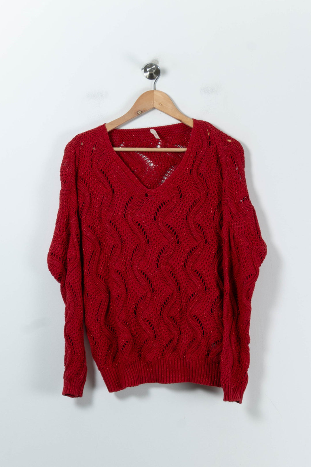 Pull Rouge - Taille M/38 de la marque I.Code | PARAD91677 - Vendu par Paradigme - Image 2