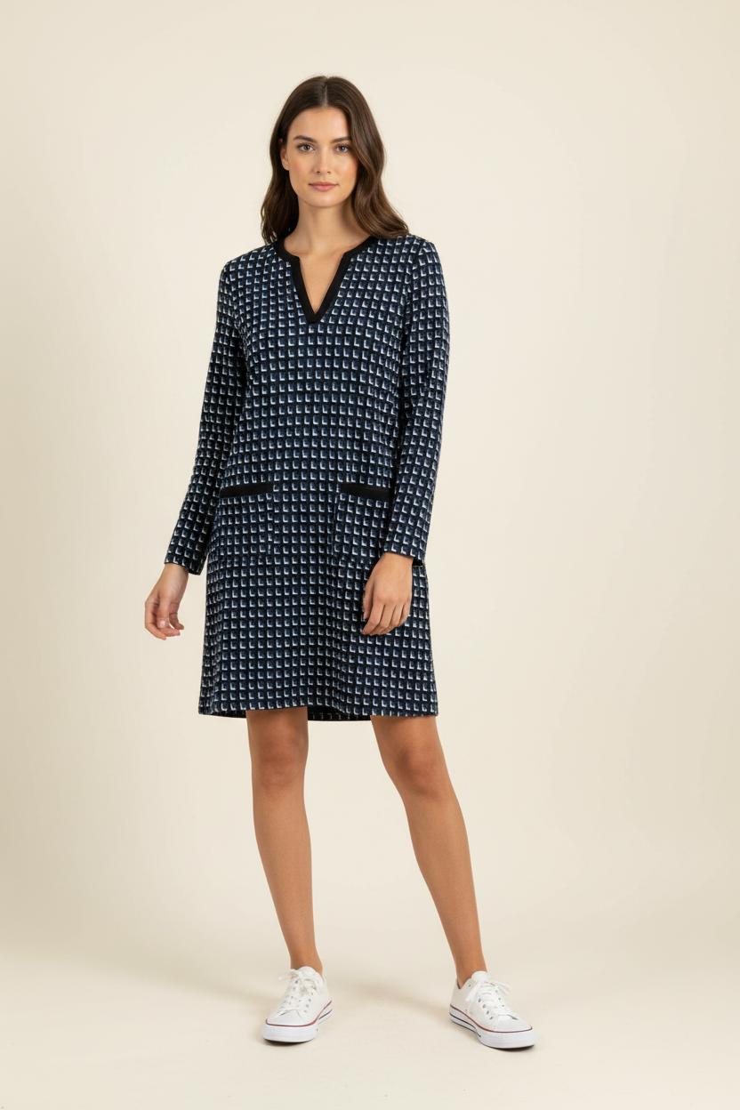 Robe Bleue et Blanche - Taille L/40 de la marque La Fée Maraboutée | PARAD91679 - Vendu par Paradigme - Image 1