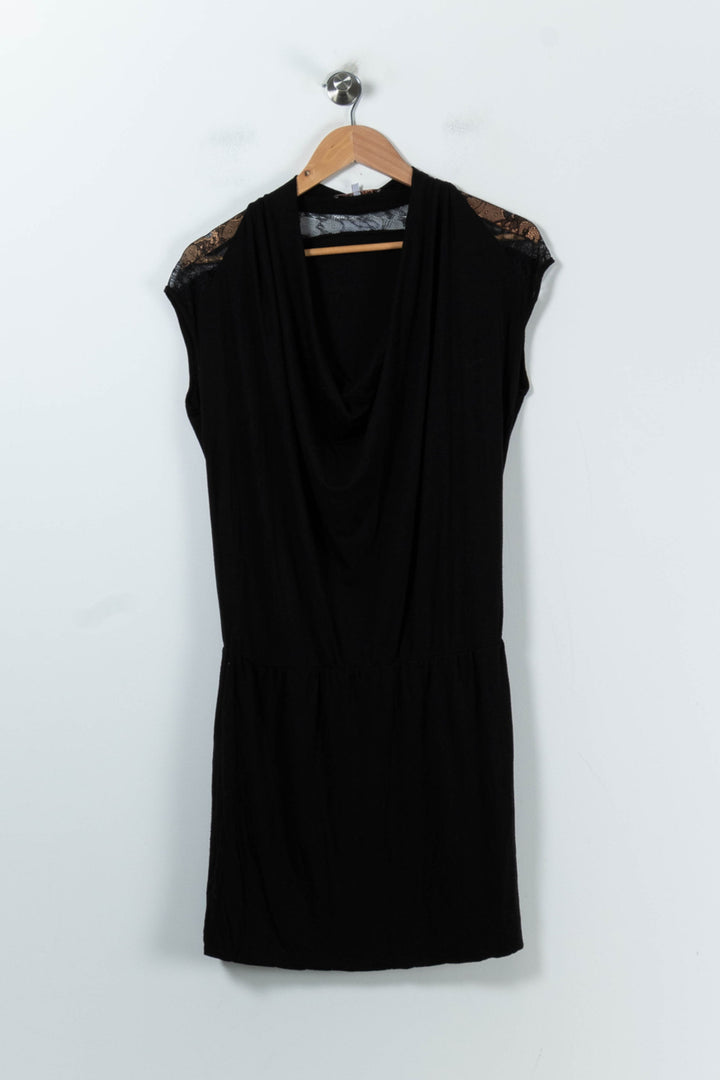 Robe Courte Noire - Taille M/38 de la marque Maje | PARAD91680 - Vendu par Paradigme - Image 2