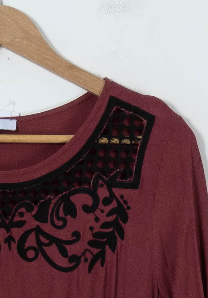 Robe Courte Bordeaux - Taille S/36 de la marque Suncoo | PARAD91685 - Vendu par Paradigme - Image 3