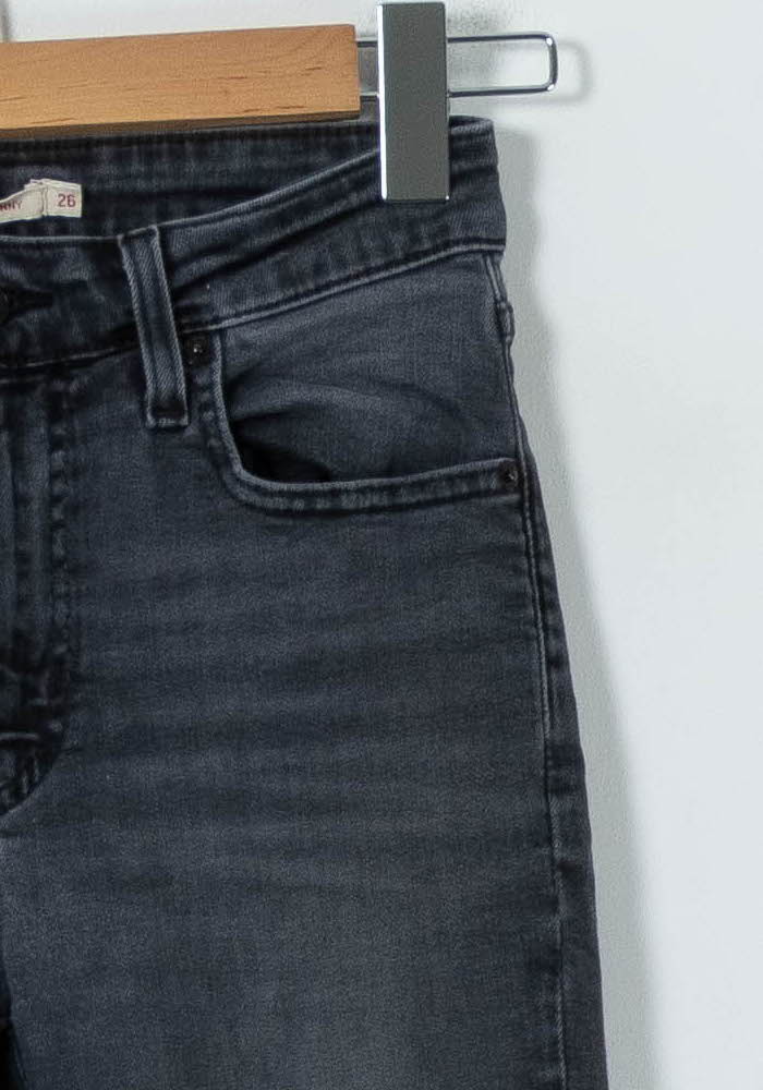 Jean Skinny Gris - Taille S/36 de la marque Levi's | PARAD91687 - Vendu par Paradigme - Image 3