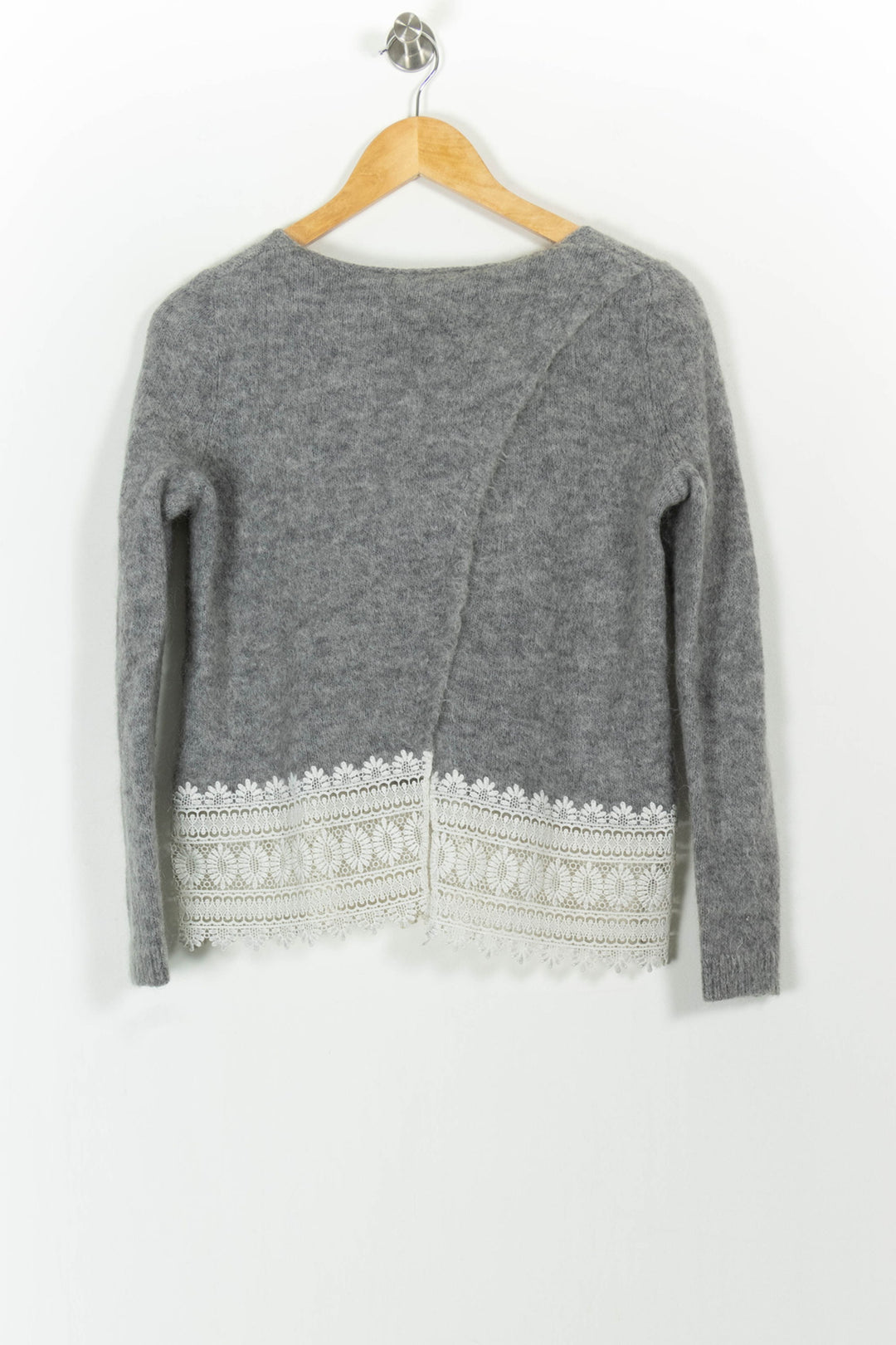 Pull Gris et Blanc - Taille XS/34 de la marque Sézane | PARAD91708 - Vendu par Paradigme - Image 4