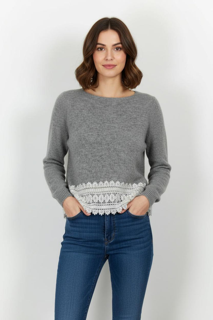 Pull Gris et Blanc - Taille XS/34 de la marque Sézane | PARAD91708 - Vendu par Paradigme - Image 1