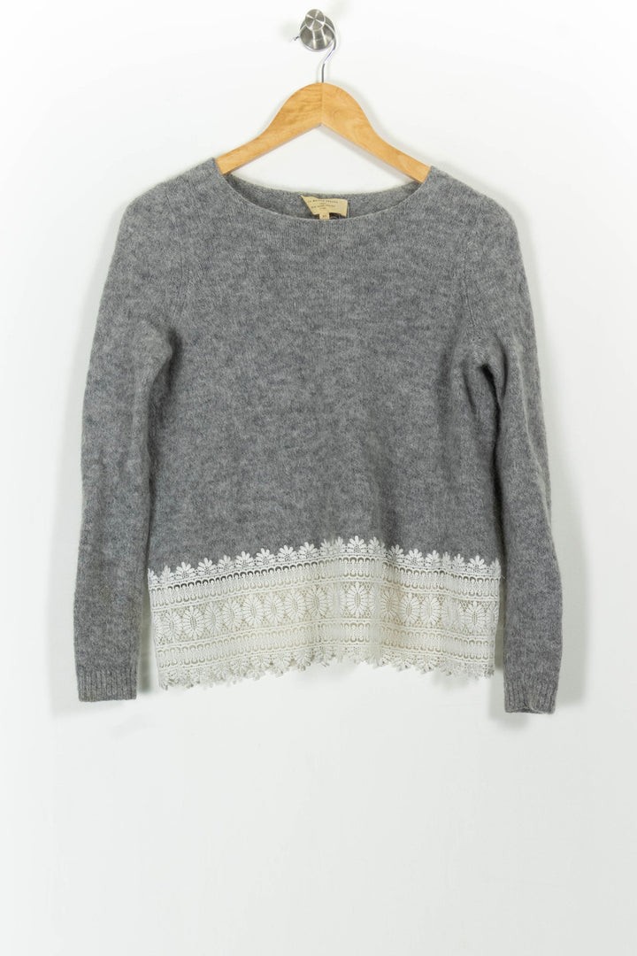 Pull Gris et Blanc - Taille XS/34 de la marque Sézane | PARAD91708 - Vendu par Paradigme - Image 2