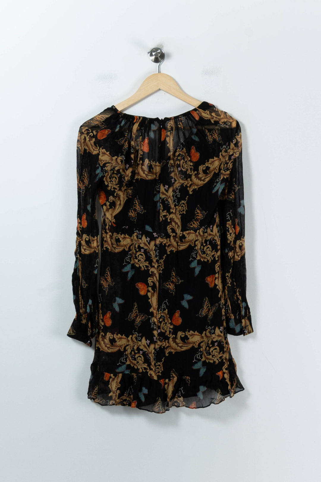 Robe Courte Noire et Beige - Taille XXS/32 de la marque The Kooples | PARAD91709 - Vendu par Paradigme - Image 4