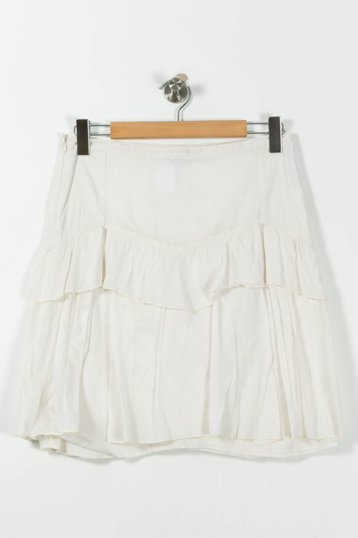 Jupe Volants Beige - Taille M/38 de la marque Comptoir des Cotonniers | PARAD9172 - Vendu par Paradigme - Image 4
