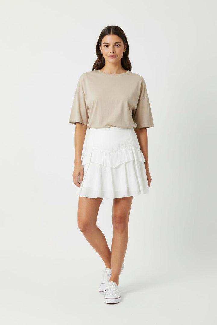Jupe Volants Beige - Taille M/38 de la marque Comptoir des Cotonniers | PARAD9172 - Vendu par Paradigme - Image 1