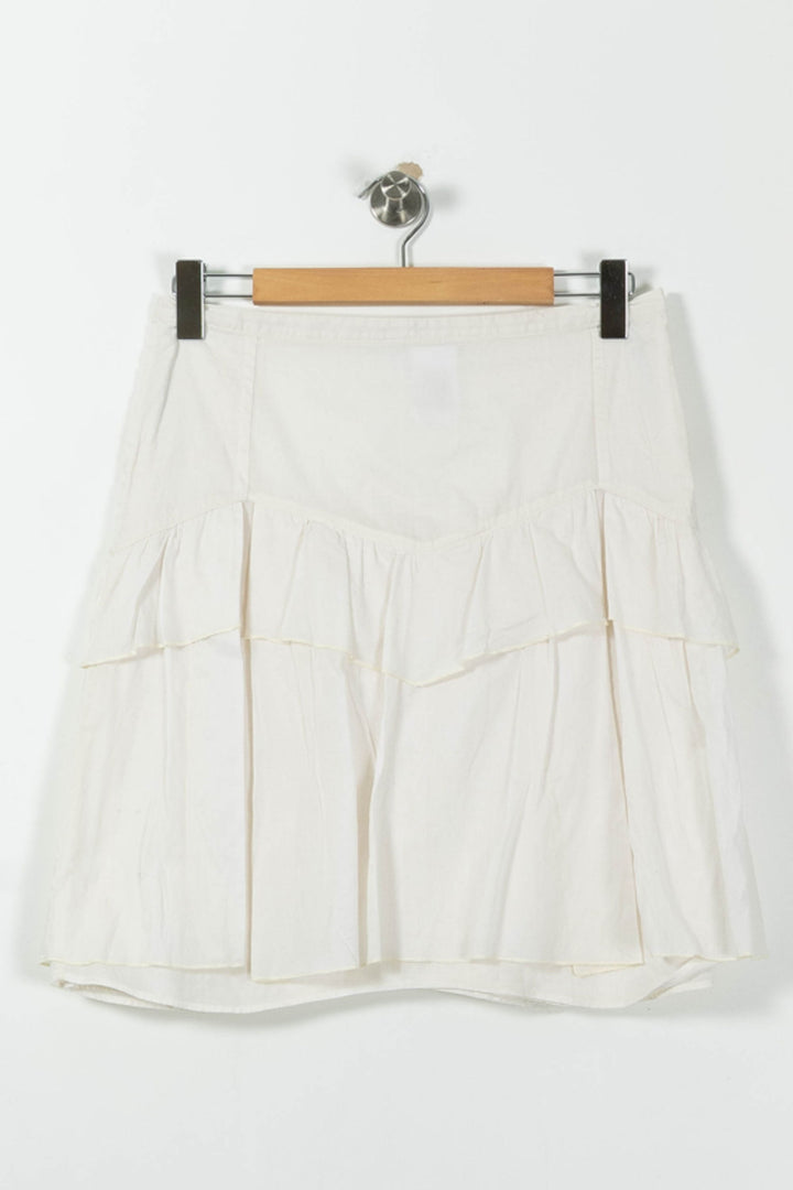 Jupe Volants Beige - Taille M/38 de la marque Comptoir des Cotonniers | PARAD9172 - Vendu par Paradigme - Image 2