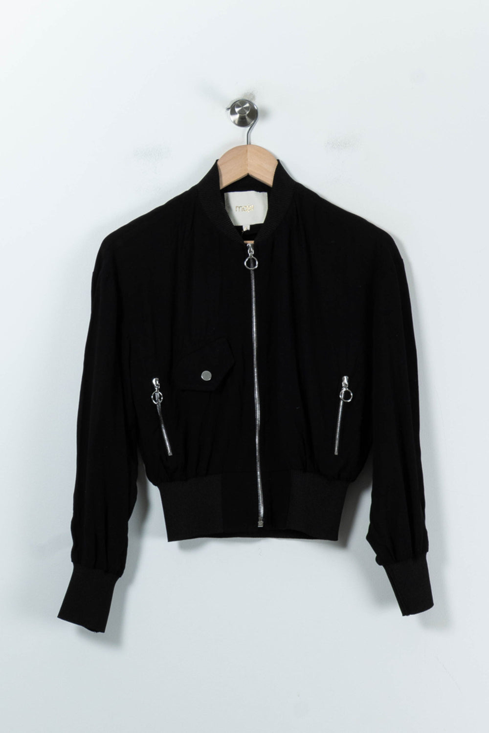 Blouson Noir - Taille XS/34 de la marque Maje | PARAD91720 - Vendu par Paradigme - Image 2