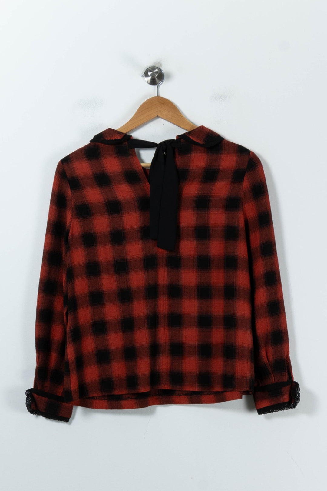 Chemise Rouge et Noire - Taille S/36 de la marque Claudie Pierlot | PARAD91721 - Vendu par Paradigme - Image 4