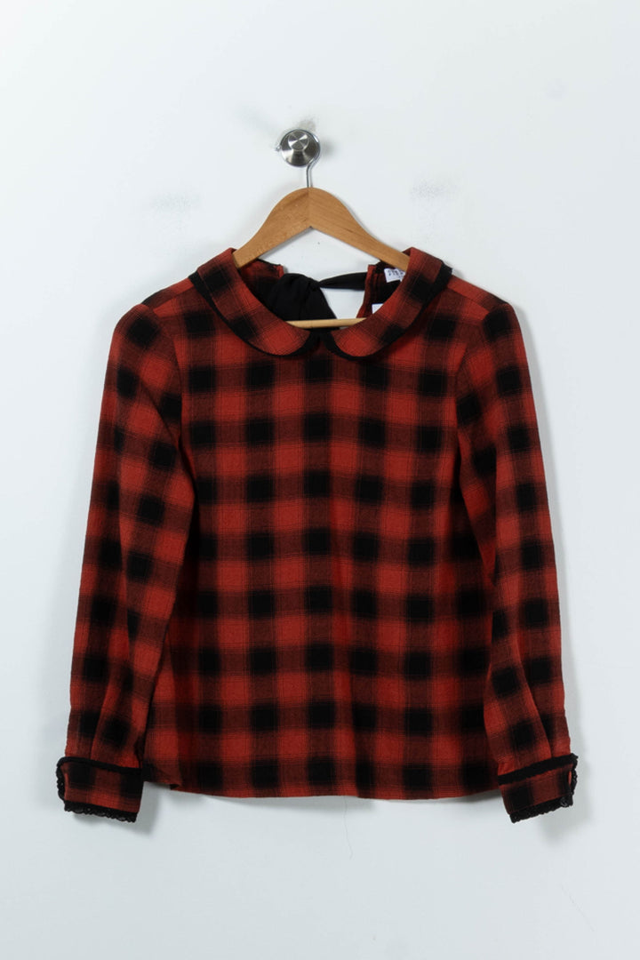 Chemise Rouge et Noire - Taille S/36 de la marque Claudie Pierlot | PARAD91721 - Vendu par Paradigme - Image 2
