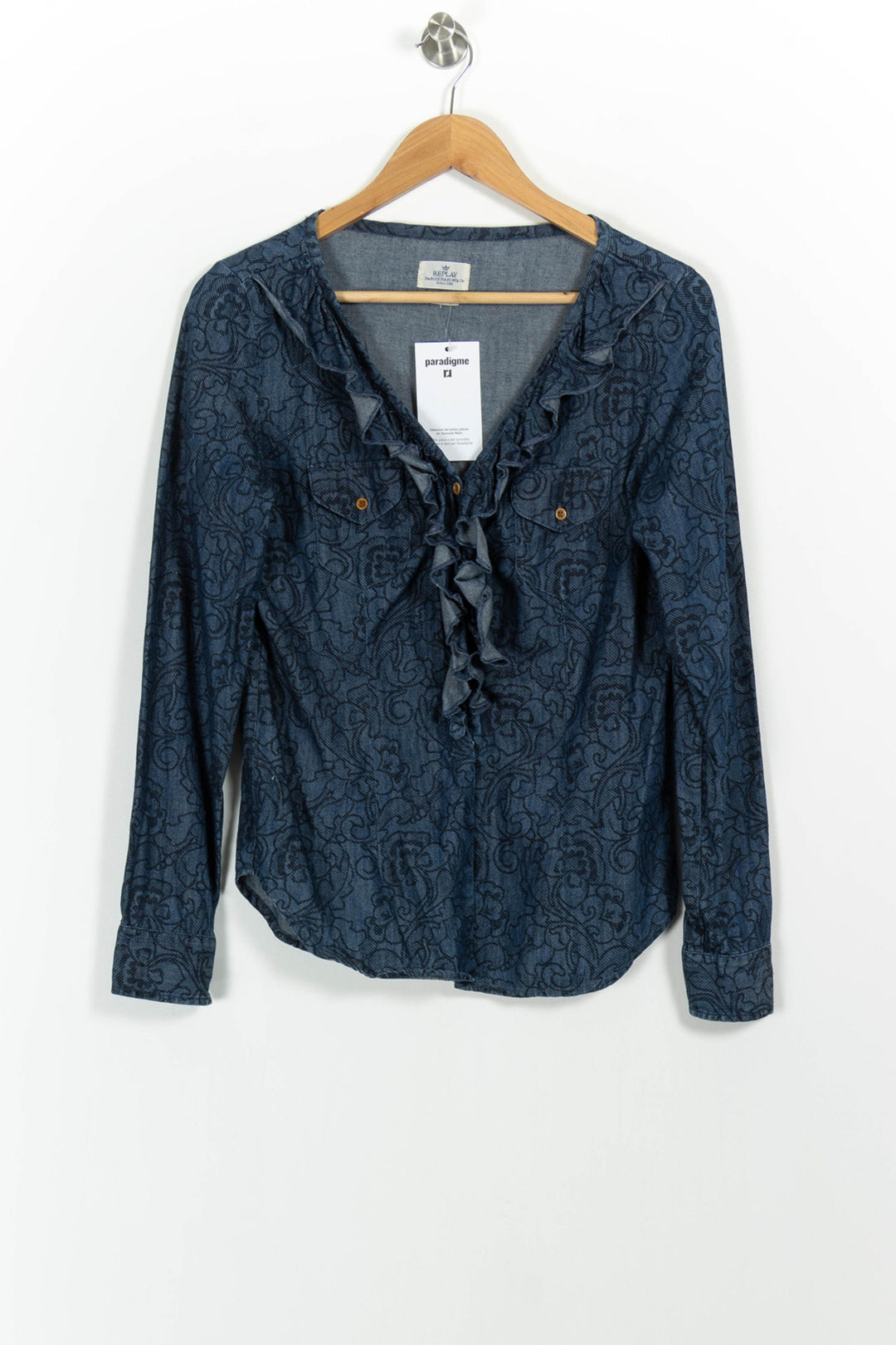 Chemise Bleu - Taille S/36 de la marque Replay | PARAD91726 - Vendu par Paradigme - Image 2