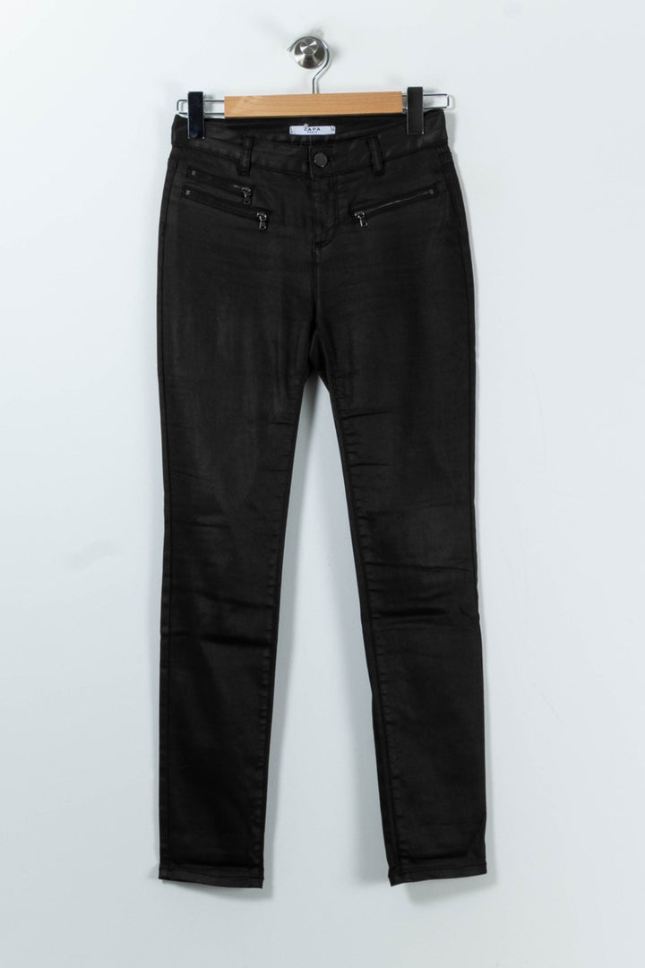 Jean Skinny Marron - Taille S/36 de la marque ZAPA | PARAD91729 - Vendu par Paradigme - Image 2