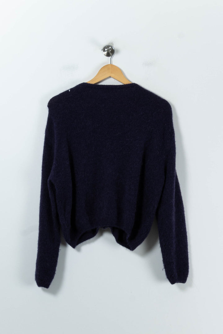 Cardigan Violet - Taille S/36 de la marque American Vintage | PARAD91748 - Vendu par Paradigme - Image 4