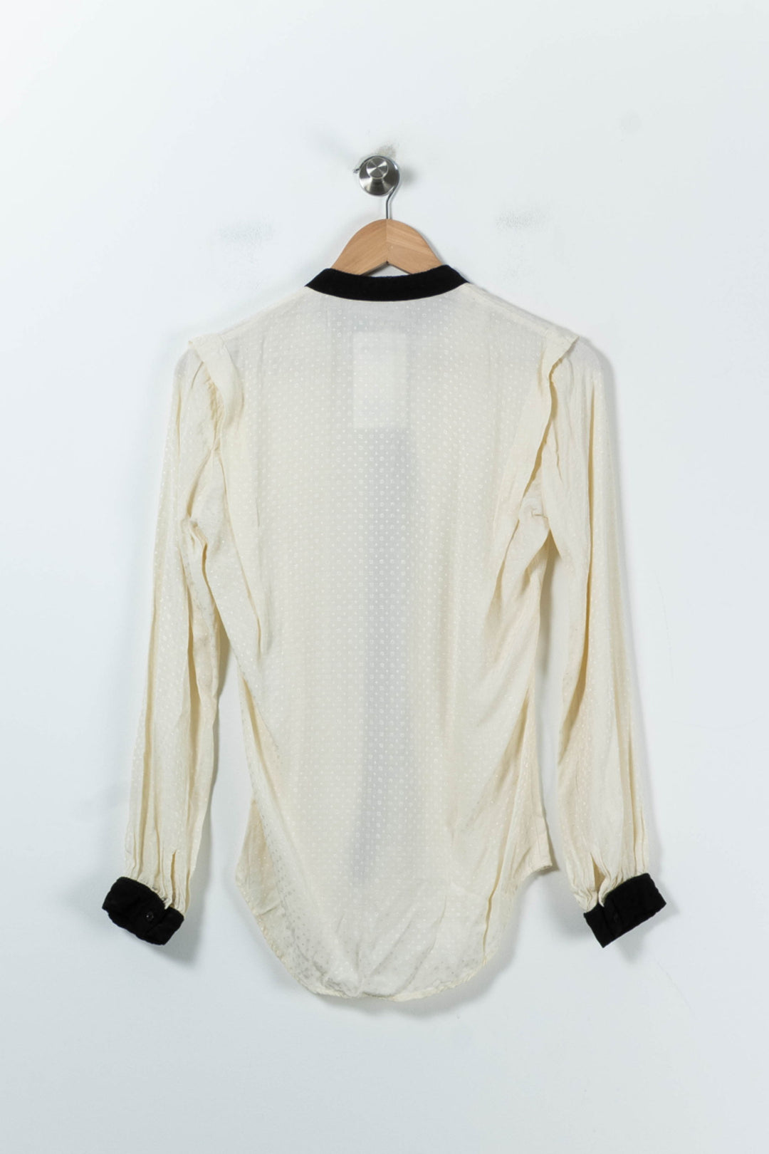 Blouse Beige et Noire - Taille S/36 de la marque Kookai | PARAD91755 - Vendu par Paradigme - Image 4