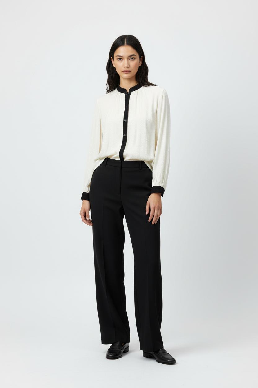 Blouse Beige et Noire - Taille S/36 de la marque Kookai | PARAD91755 - Vendu par Paradigme - Image 1