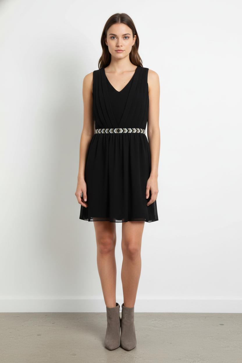 Robe Sans Manches Noire - Taille S/36 de la marque Sud express | PARAD91765 - Vendu par Paradigme - Image 1