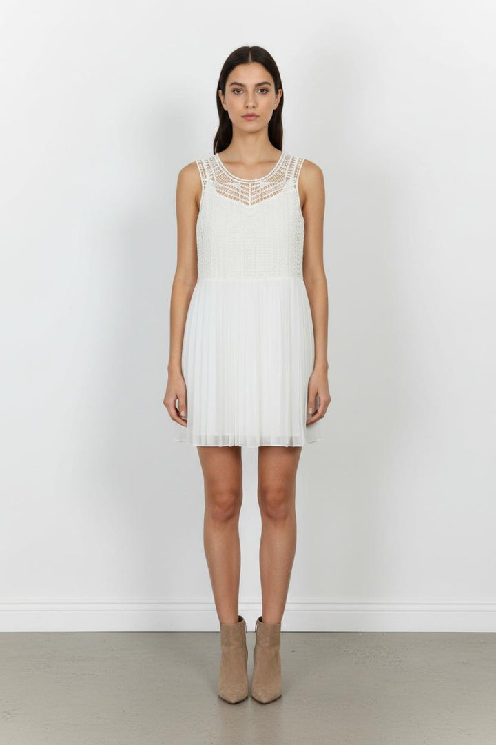 Robe Plissée Blanche - Taille S/36 de la marque Sud express | PARAD91766 - Vendu par Paradigme - Image 1