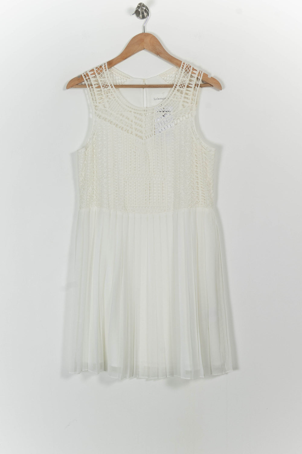 Robe Plissée Blanche - Taille S/36 de la marque Sud express | PARAD91766 - Vendu par Paradigme - Image 2