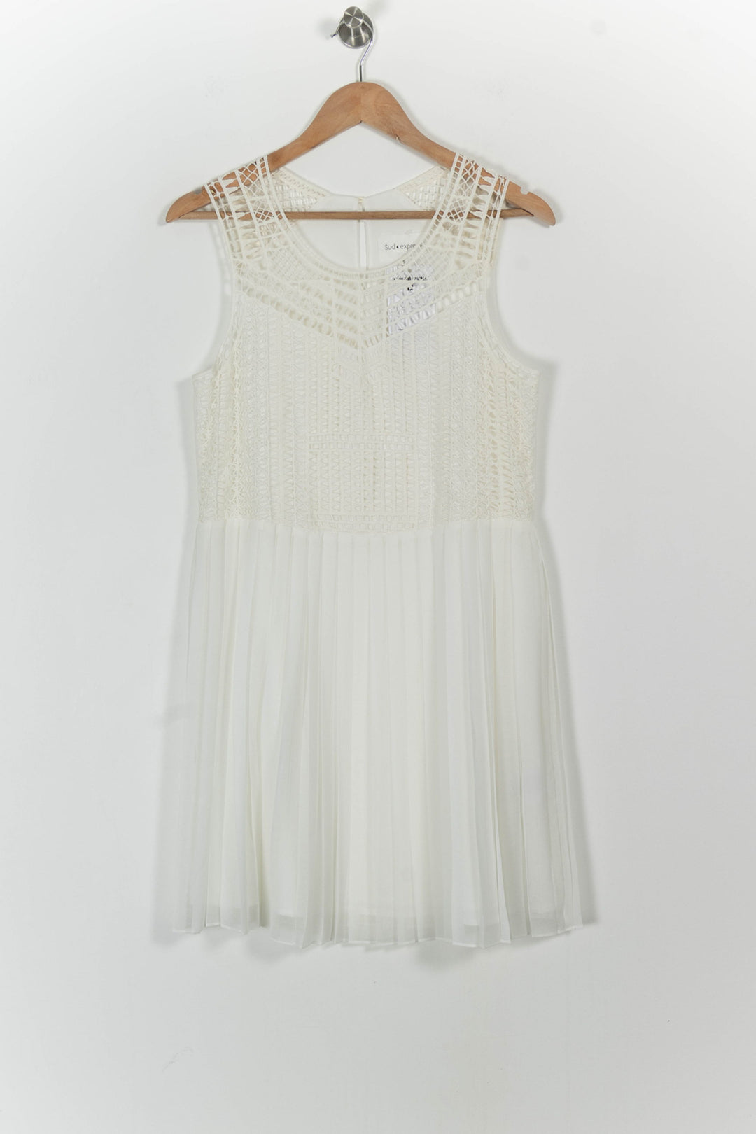 Robe Plissée Blanche - Taille S/36 de la marque Sud express | PARAD91766 - Vendu par Paradigme - Image 2