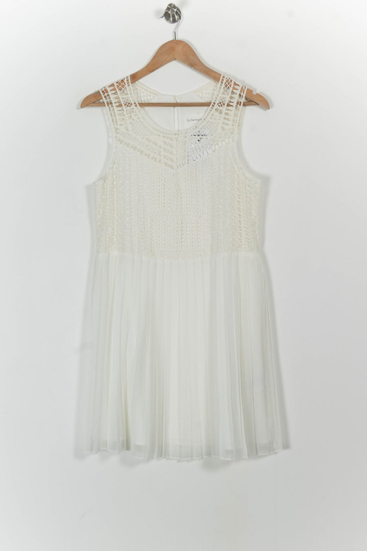 Robe Plissée Blanche - Taille S/36 de la marque Sud express | PARAD91766 - Vendu par Paradigme - Image 2