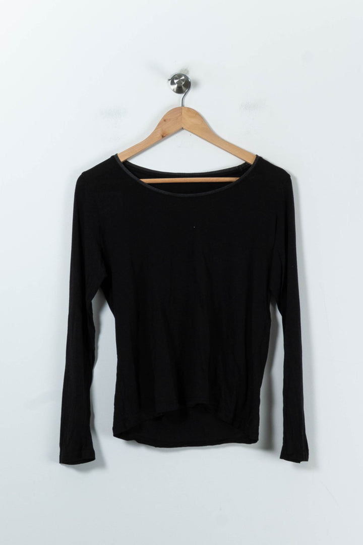 Tee-shirt Manches Longues Noir - Taille M/38 de la marque Kookai | PARAD91775 - Vendu par Paradigme - Image 2