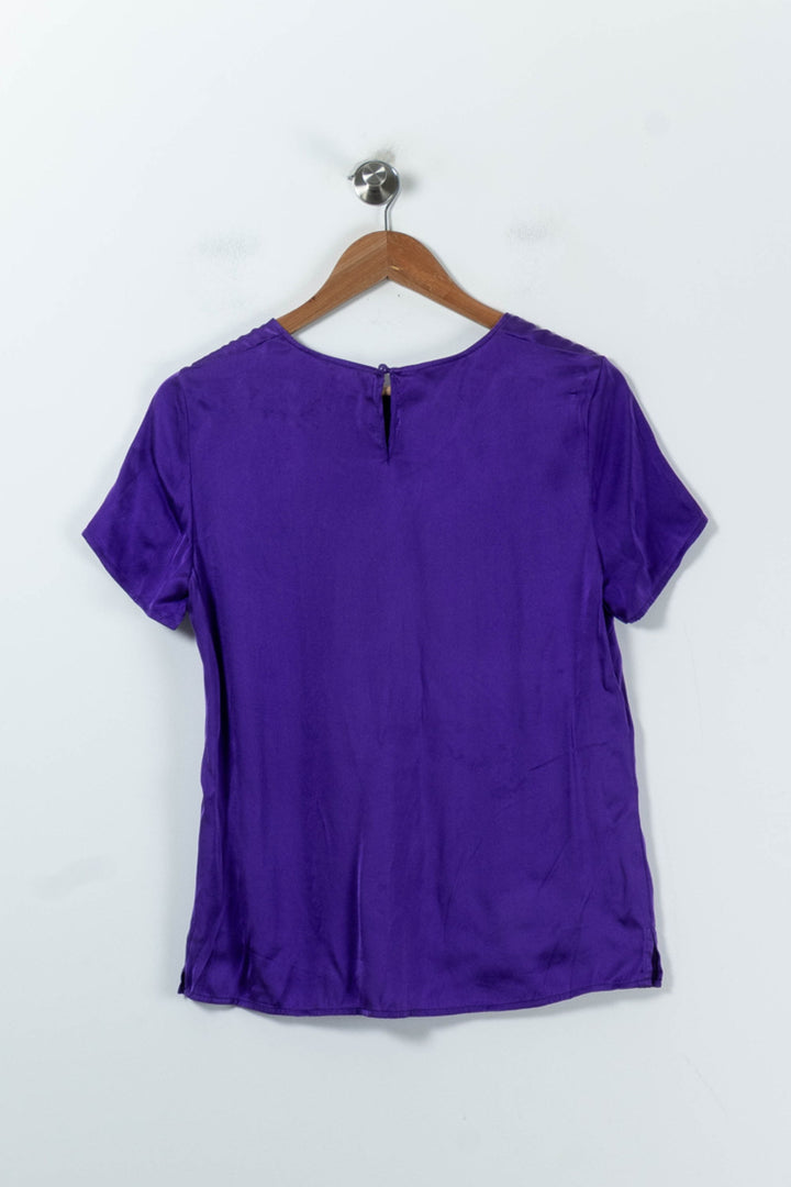 Blouse Violette - Taille L/40 de la marque Weill | PARAD91782 - Vendu par Paradigme - Image 4
