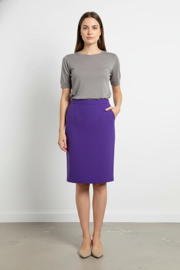 Jupe Droite Violette - Taille XXL/44 de la marque Weill | PARAD91783 - Vendu par Paradigme - Image 1