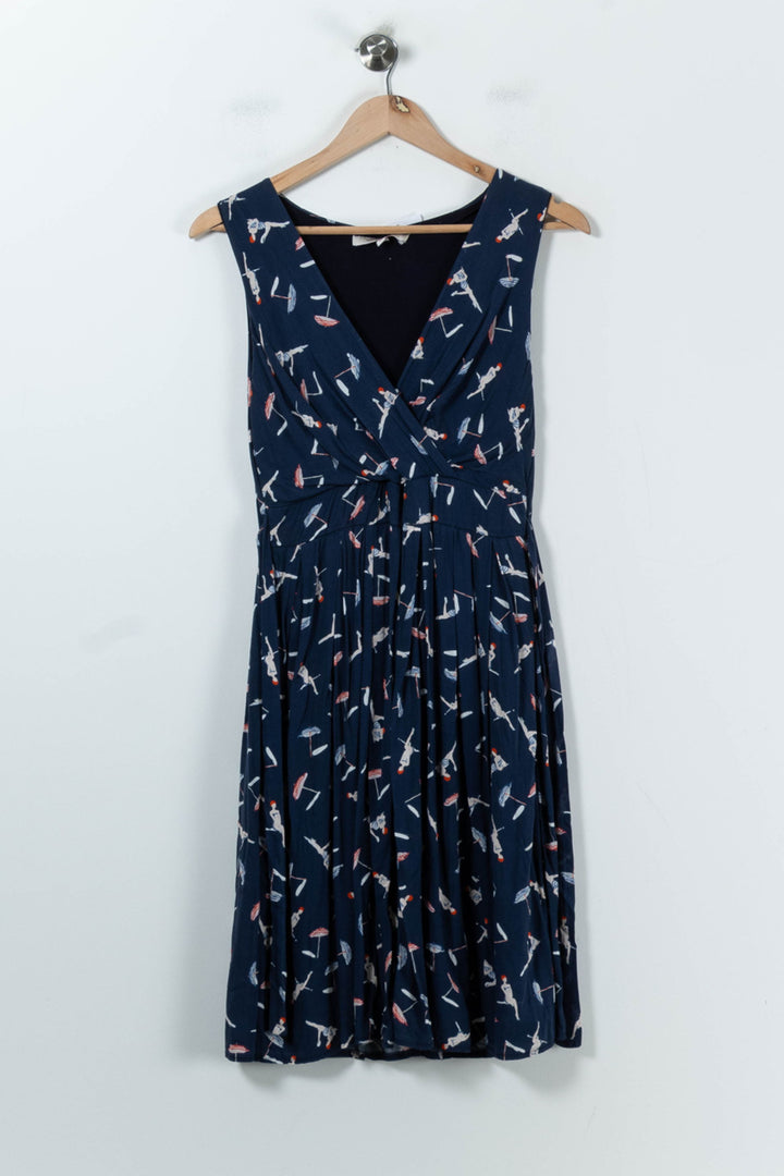 Robe Bleu imprimée - Taille S/36 de la marque La Fée Maraboutée | PARAD91788 - Vendu par Paradigme - Image 2