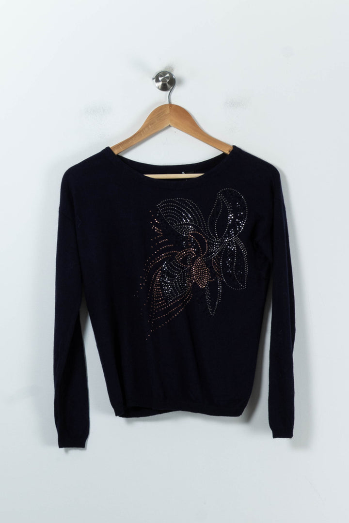 Pull Bleu - Taille S/36 de la marque Kookai | PARAD91792 - Vendu par Paradigme - Image 2