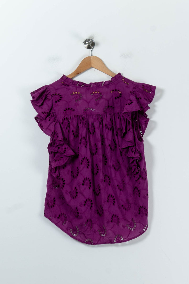 Blouse Violette - Taille M/38 de la marque La Petite Etoile | PARAD91797 - Vendu par Paradigme - Image 4