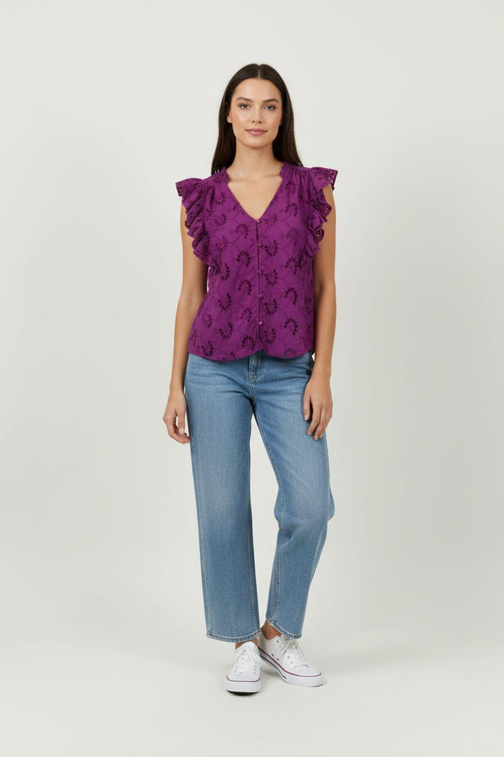 Blouse Violette - Taille M/38 de la marque La Petite Etoile | PARAD91797 - Vendu par Paradigme - Image 1