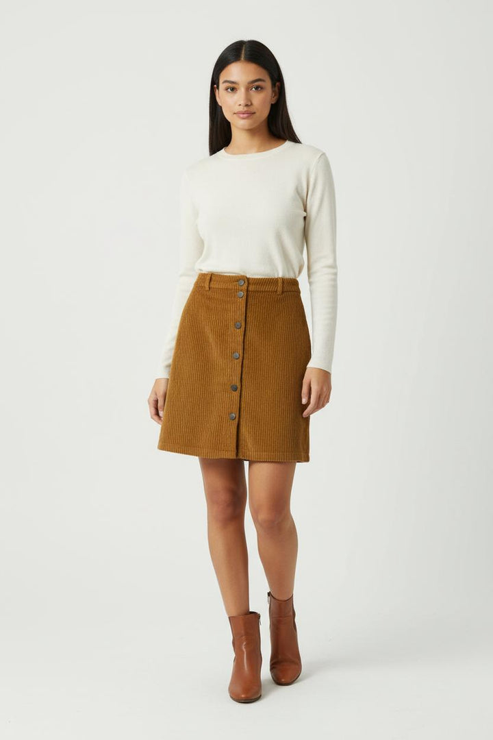 Jupe Courte Marron - Taille XS/34 de la marque Comptoir des Cotonniers | PARAD91814 - Vendu par Paradigme - Image 1