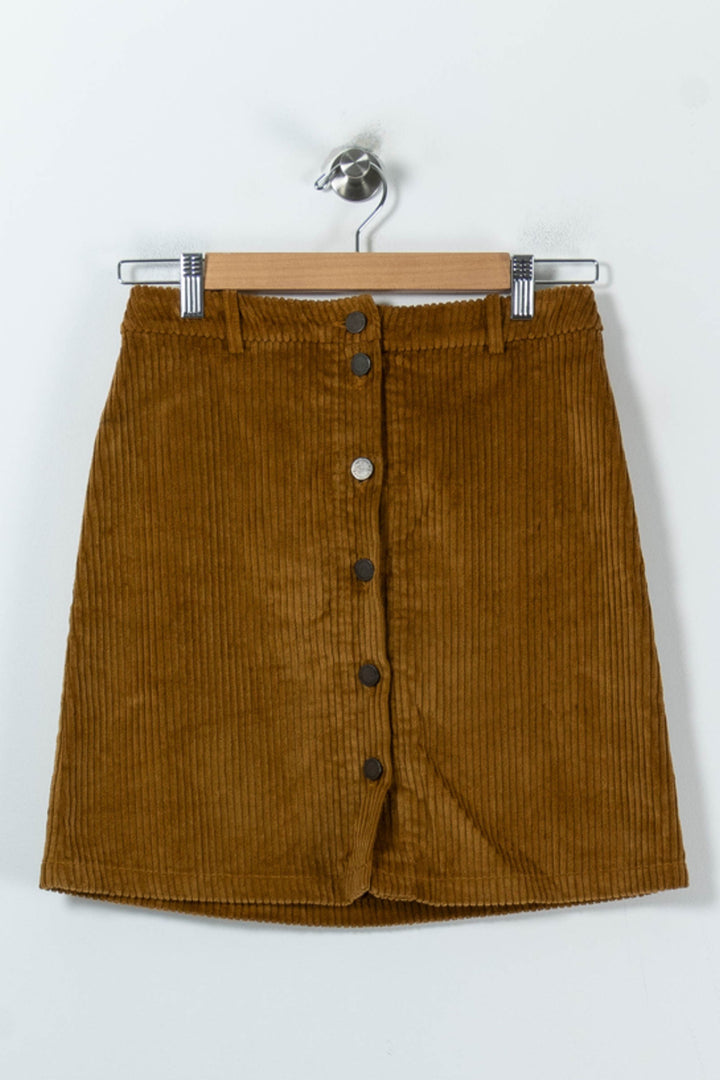 Jupe Courte Marron - Taille XS/34 de la marque Comptoir des Cotonniers | PARAD91814 - Vendu par Paradigme - Image 2