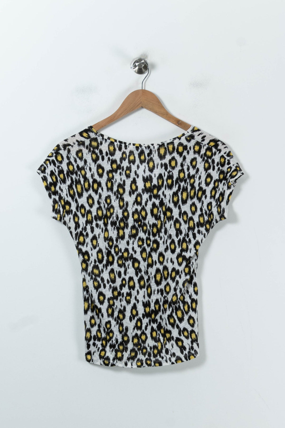 Tee-shirt Blanc et Jaune - Taille XS/34 de la marque Kookai | PARAD91818 - Vendu par Paradigme - Image 4