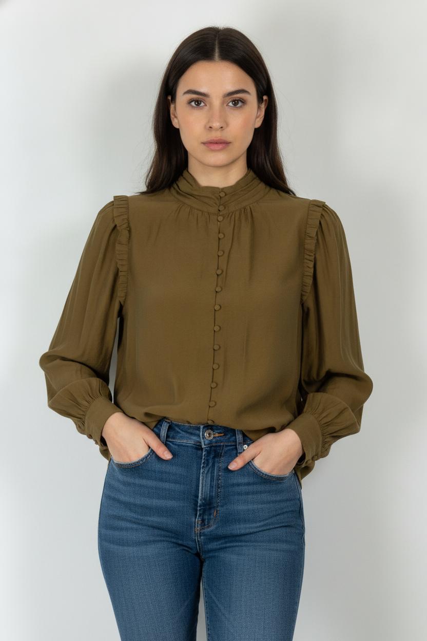 Blouse Verte - Taille S/36 de la marque Maison Stella & Suzie | PARAD91819 - Vendu par Paradigme - Image 1