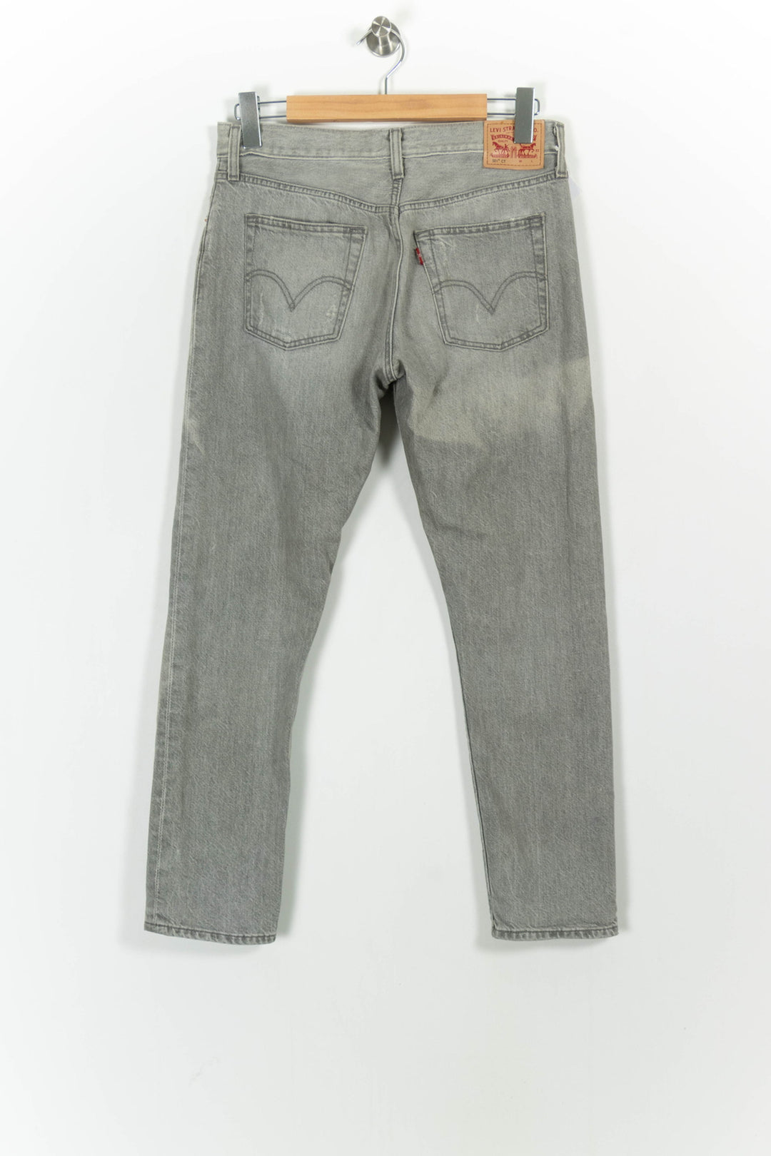 Jean Slim Gris - Taille S/36 de la marque Levi's | PARAD91823 - Vendu par Paradigme - Image 4