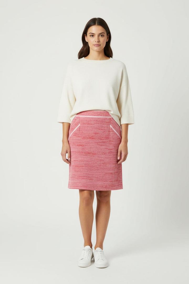 Jupe Droite Rose - Taille M/38 de la marque Claudie Pierlot | PARAD91837 - Vendu par Paradigme - Image 1
