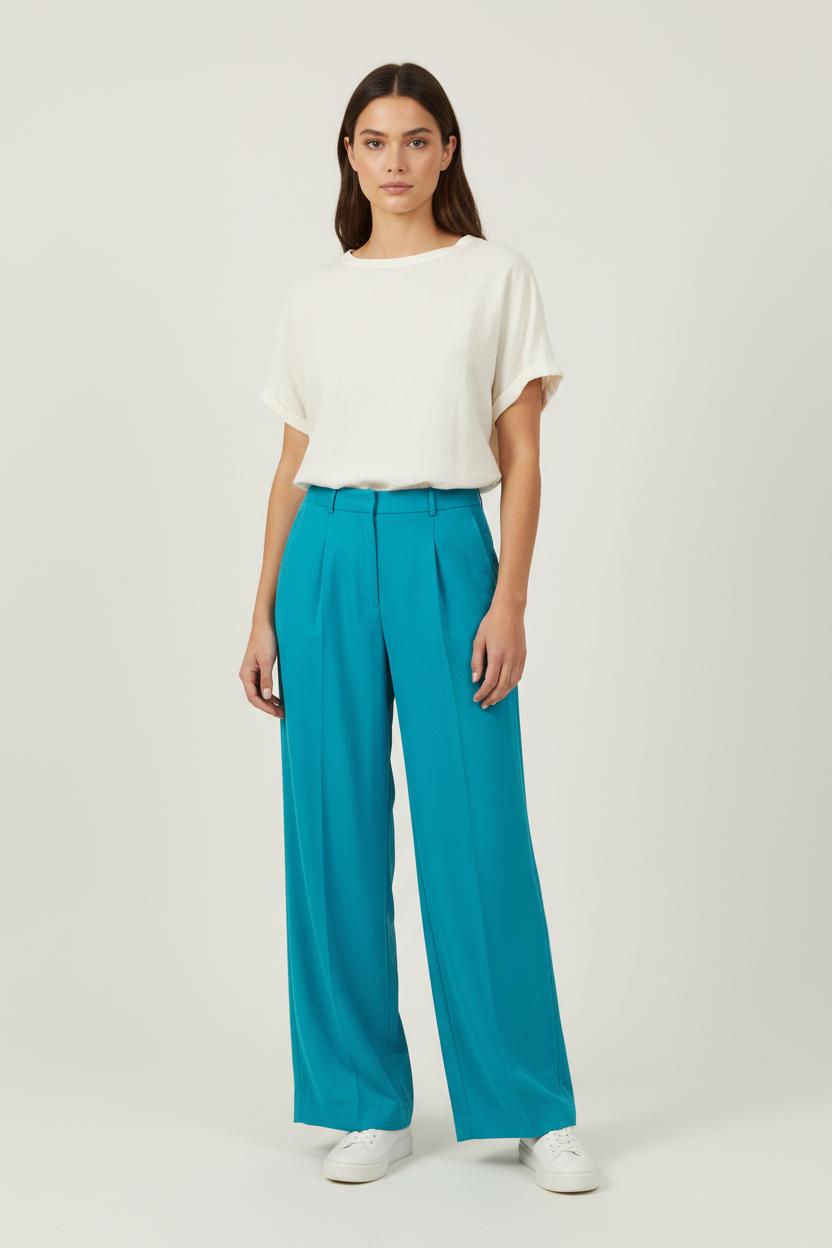 Pantalon Large Bleu - Taille XS/34 de la marque ba&sh | PARAD91842 - Vendu par Paradigme - Image 1