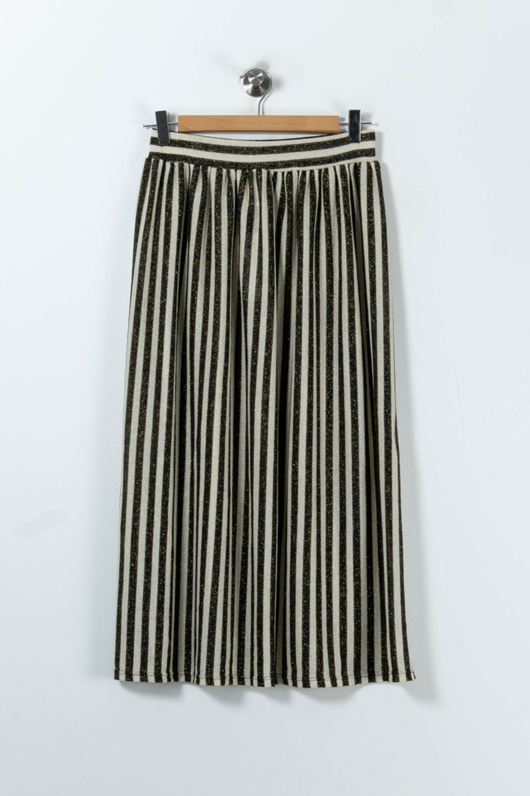 Jupe Longue Beige et Noire - Taille S/36 de la marque La Fée Maraboutée | PARAD91857 - Vendu par Paradigme - Image 2