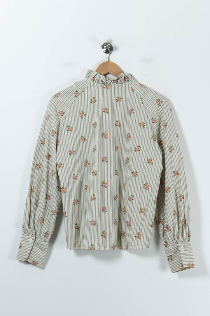 Blouse Beige et Rose - Taille XL/42 de la marque Sézane | PARAD91860 - Vendu par Paradigme - Image 4