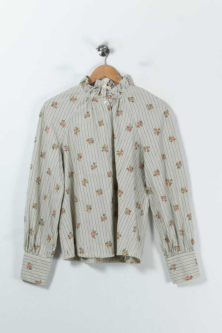 Blouse Beige et Rose - Taille XL/42 de la marque Sézane | PARAD91860 - Vendu par Paradigme - Image 2