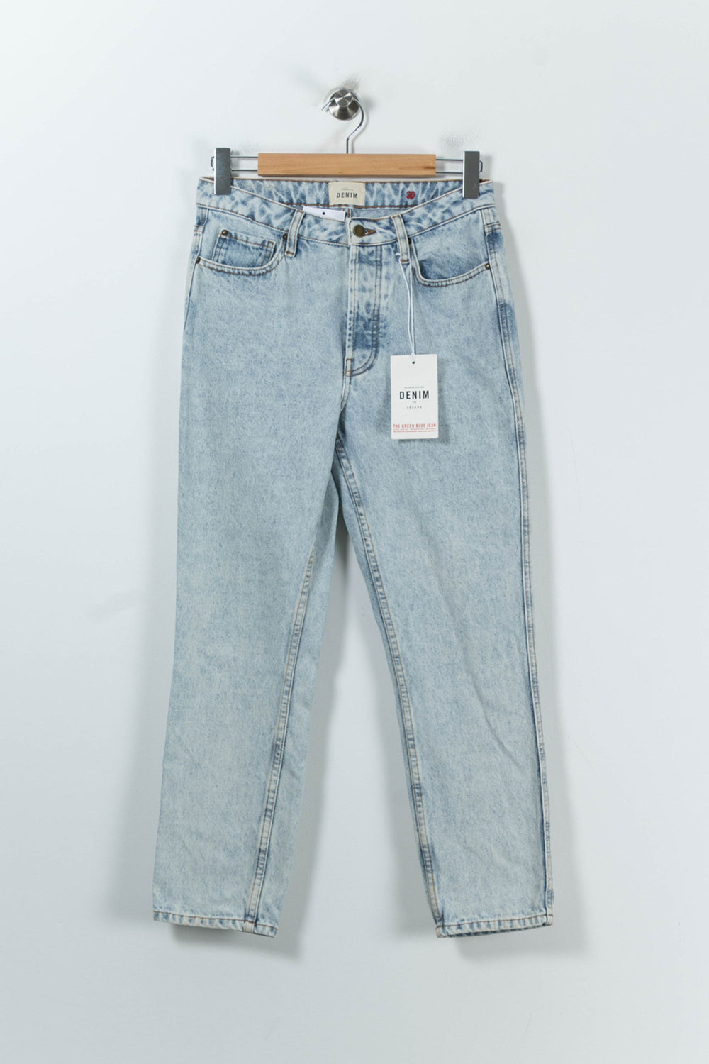 Jean Délavé Bleu - Taille L/40 de la marque Sézane | PARAD91861 - Vendu par Paradigme - Image 2